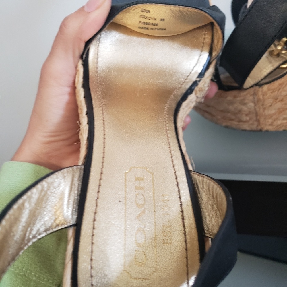 Coach Gracyn black wedges - Picture 5 of 5